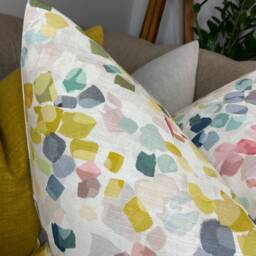 John Lewis & Partners Dapple Fabric Multicoloured - Abstract Cushion Cover, Decorative Pillow For Sofa Bed , Double Sided Made in UK - thumbnail 4