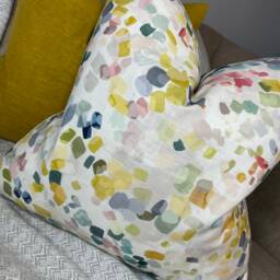 John Lewis & Partners Dapple Fabric Multicoloured - Abstract Cushion Cover, Decorative Pillow For Sofa Bed , Double Sided Made in UK - thumbnail 3