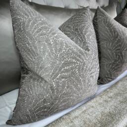 Decorative Cushion Cover, Scatter Pillow Designer Fabric - Voyage Maison Farley Elegant Cover Chesnut Soft Touch Velvet - thumbnail 1