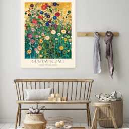 Gustav Klimt Print, Farm Garden Poster, Flowers, Floral Wall Decor, Gift Idea, Art Decor - thumbnail 2