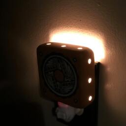 Native American Art Night Light, Southwestern Hand Painted Ceramic Light By Artist Frank Yazzie - thumbnail 4