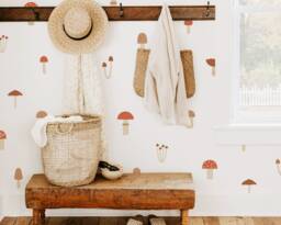Mushroom Wall Decals - Woodland Nursery Stickers, Boho Decor, Art, Removable Decor For Kids Room