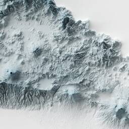 El Salvador Topographic Map Minimalist Style Gicl??e Print - thumbnail 3