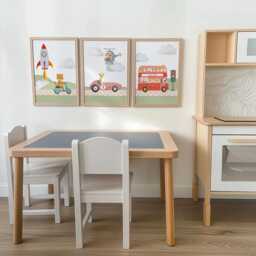 Transport Nursery Wall Art - Vehicle Prints Set Optional Frame Boys Bedroom Decor, Gift For Kid Room, Playroom Posters - thumbnail 3