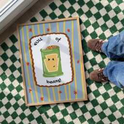 Full Of Beans - Bright Boys Room Toddler Poster Playroom Print Modern Toddler Decor - thumbnail 2