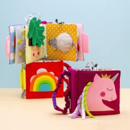 Unicorn Toddler Quiet Book Sensory Montessori Activity Toy - thumbnail 2
