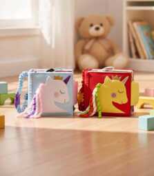 Unicorn Toddler Quiet Book Sensory Montessori Activity Toy