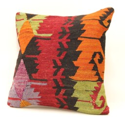 Throw Pillow 16x16 Turkish Textile Cover Home Living Design Boho Vintage Rustic Throw Covers Old Cushion 4Kf-419 - thumbnail 3