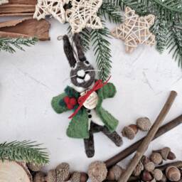 Personalised Christmas Hare Decoration - First Children's Gift Ideas - thumbnail 2