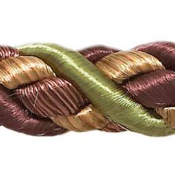"Pair Of Elegant Plum Olive Green Curtain & Drapery Rope Tiebacks, 18"" Long, Approx. 1/2" - thumbnail 3