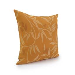 Ochre Pillow, Throw Pillow Cover, Decorative Cushion Pillowcase, Accent Toss Cotton Blend, Floral Cover - thumbnail 2