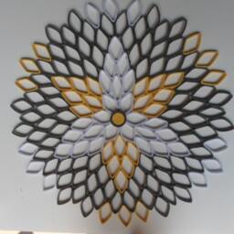 Large Paper Dahlia Wall Art Geometric Modern Decor - thumbnail 2
