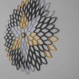 Large Paper Dahlia Wall Art Geometric Modern Decor - thumbnail 4