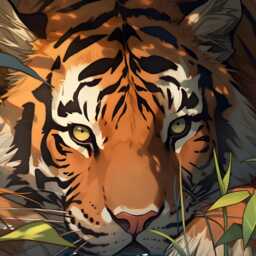 Majestic Tiger Jungle Art Rug & Tile Mat - Wildlife Nature Decor - thumbnail 4