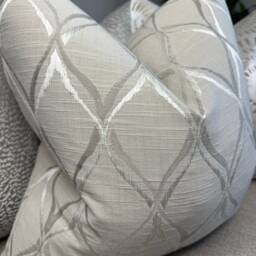 Decorative Cushion Cover, Throw Pillow Geometric Design - Beige/Greige, Double Sided Scatter Cover - thumbnail 3