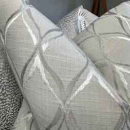 Decorative Cushion Cover, Throw Pillow Geometric Design - Beige/Greige, Double Sided Scatter Cover - thumbnail 2