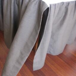 Linen Ruffle Crib Bed Skirt - 18 - thumbnail 3