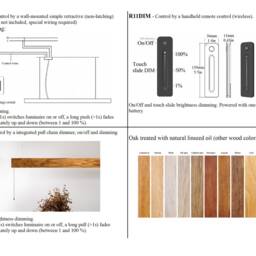 Handmade Oak Pendant Lamp Minimalist Beam Lamp Chandelier, Wood Lamp, Eicheleuchte, Pendelleuchte, Suspension Lumineuse, Lampe En Ch??ne - thumbnail 4