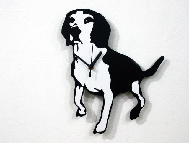 Beagle Dog - Wall Clock Silhouette - image 1