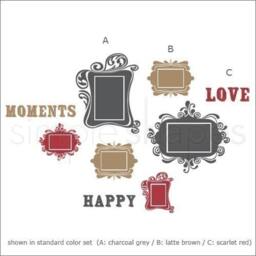 Vintage Photo Frames Deluxe Three Color - Vinyl Wall Sticker - thumbnail 3