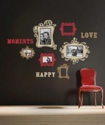 Vintage Photo Frames Deluxe Three Color - Vinyl Wall Sticker - thumbnail 2