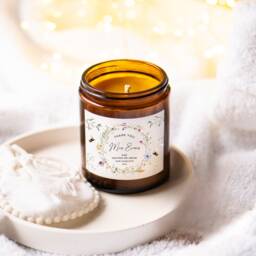 Personalized Teacher Gift, Thank You Soy Candle, Floral Label - thumbnail 2