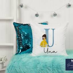 Personalised Princess Cushion - Girls Birthday Gift For Bedroom Decor - thumbnail 3