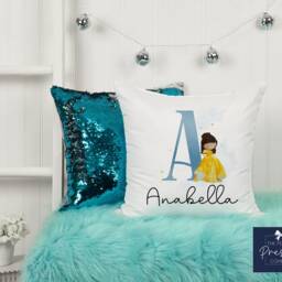 Personalised Princess Cushion - Girls Birthday Gift For Bedroom Decor - thumbnail 2