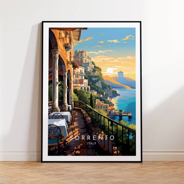 Sorrento Travel Print - Italy, Poster, Home Decor, Gift Or Canvas - image 1