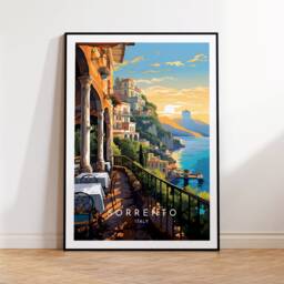 Sorrento Travel Print - Italy, Poster, Home Decor, Gift Or Canvas - thumbnail 1