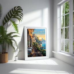 Sorrento Travel Print - Italy, Poster, Home Decor, Gift Or Canvas - thumbnail 2