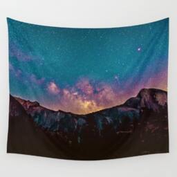 Milky Way Galaxy, Starry Night Wall Tapestry, Wall Decor, Nature Wall Tapestry, Landscapetapestry, Galaxy Tapestry - thumbnail 1