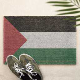 Palestine Flag Door Mat Palestinian Doormat Indoor Front Welcome Entrance Coir - thumbnail 1