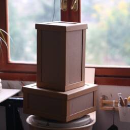 Terracotta Pottery Table Lamp Minimalist Ceramic Lighting - thumbnail 4