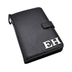 Engraved Personalised Black Leatherette Golf Organiser With Divot Repairer Marker & Extra Marker, Tees, Scorecard Pencils - thumbnail 3