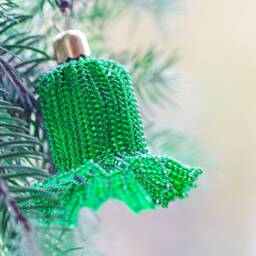 Beaded Bell For Christmas Tree, Exclusive Gift Christmas, New Year's Decorations Toy, Xmas Small Gifts Kids, Winter Holiday Decor - thumbnail 3