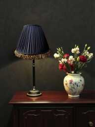 Traditional Leopard Print Ruffle Lampshade, Black Pleated Fabric Drum Shade, Made in The UK - Animal Lamp Shades - thumbnail 1