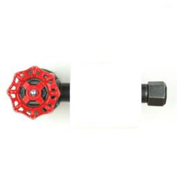 Toilet Paper Dispenser Model 1 - Large Industrial Style Steering Wheel Made Of Plumbing Fittings - thumbnail 3