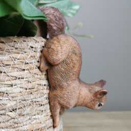 Squirrel Pot Hanger, Autumn Home Decor, Animal Ornaments, Gift, Buddy - thumbnail 2