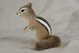 Made To Order Needle Felted Chipmunk Custom Needle Felted Animal Sculpture