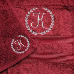 Personalised Bath Towel & Face Cloth Set/Embroidered Towel Luxury With Monogramme Wedding Role - thumbnail 2