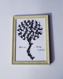 3D Butterflies Painting/ Fantasy Balloon Art/Balloon Art, /Black & White Art/Love Is.../ - thumbnail 1