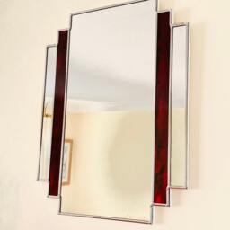 Art Deco Mirror Autumn Red - thumbnail 2