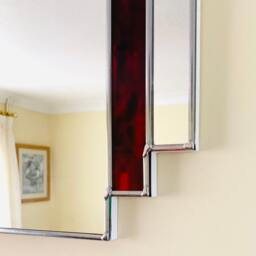 Art Deco Mirror Autumn Red - thumbnail 3