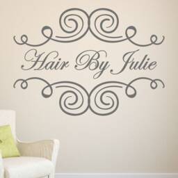 Hairdressing Beauty Salon Name Window Or Wall Sticker Decal - thumbnail 2