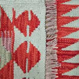 Classic Runner Rug, Handmade Artisan Afghan Turkish Scandinavian Navajo Bohemian Wool Flatweave Multicolour Kilim Rug 198x61 cm - thumbnail 3
