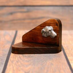 Irish Wolfhound - Wooden Candlestick With Dog, Souvenir, Decoration, Limited Edition, Collection - thumbnail 2