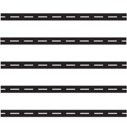 Road Wall Sticker - 20 Foot Peel & Stick Black Street Decal For Car, Construction & Transportation Themed Rooms - Sku 1253 - thumbnail 2