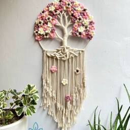 Tree Of Life Macrame Wall Hanging Boho Nursery Decor - thumbnail 2