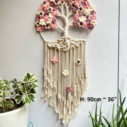 Tree Of Life Macrame Wall Hanging Boho Nursery Decor - thumbnail 3